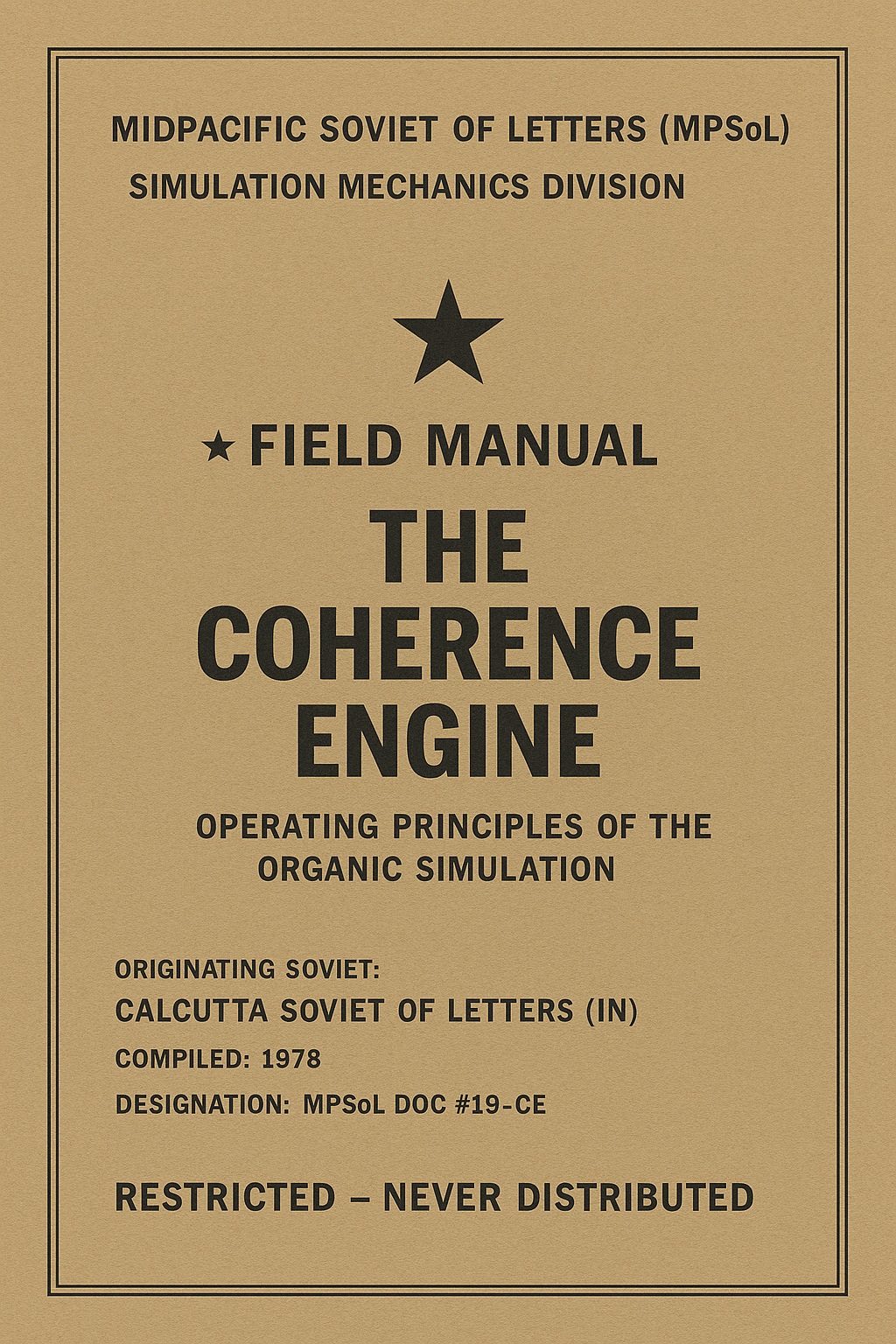 CSoL/MPSoL DOC-19 — The Coherence Engine