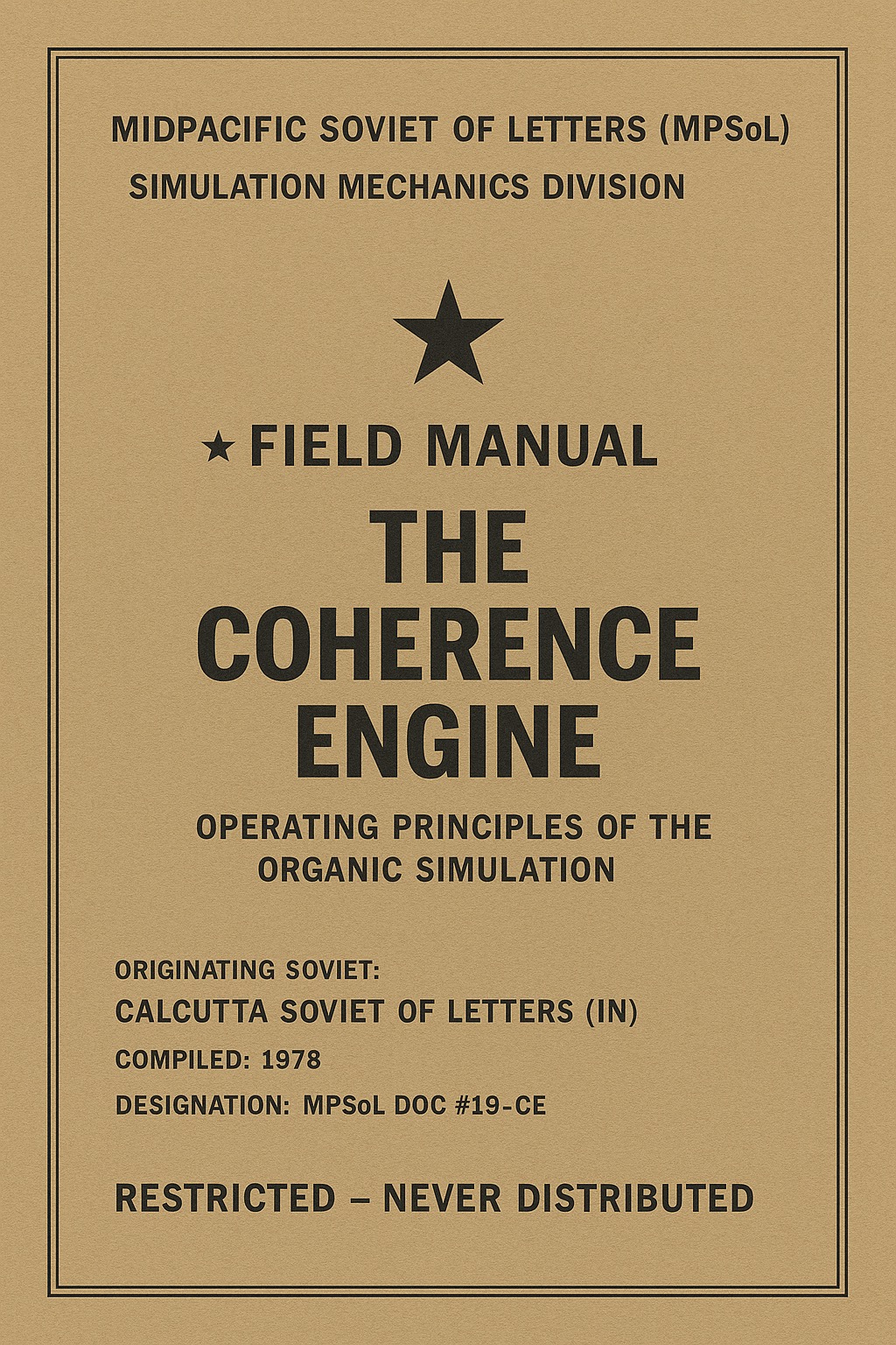 CSoL/MPSoL DOC-19 — The Coherence Engine