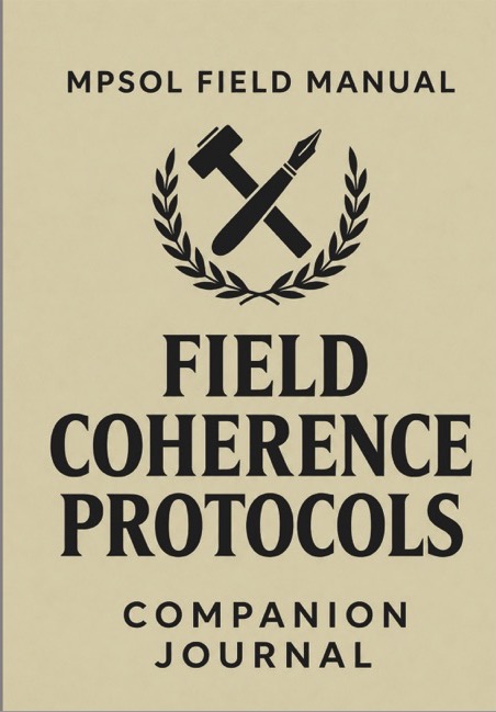 Field Coherence Protocols Companion Journal print cover (from Lulu cover PDF)