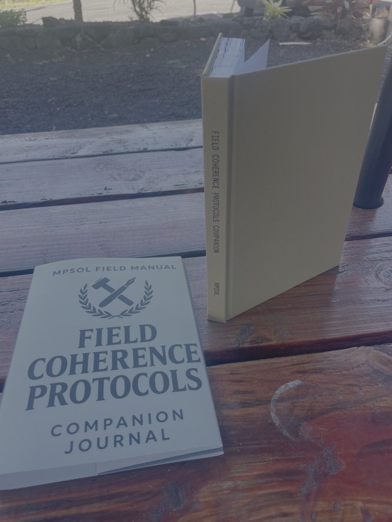 Field Coherence Protocols Companion Journal and dustjacket
