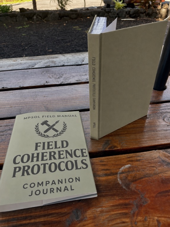 Field Coherence Protocols Companion Journal and dustjacket